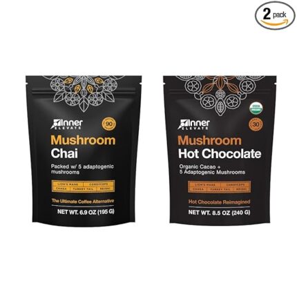 Mushroom Chai (90 Servings) + Mushroom Hot Chocolate