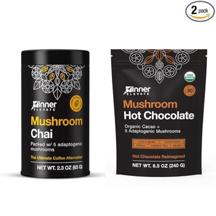 Mushroom Chai + Mushroom Hot Chocolate