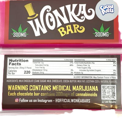 Cookies n Cream Wonka Bar