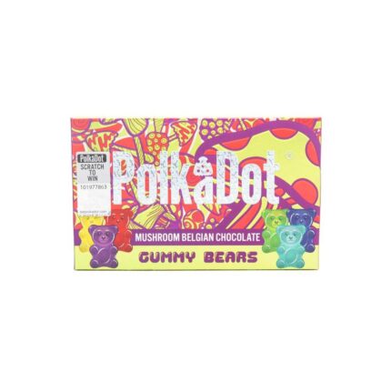 Polkadot Gummy Bears Chocolate Bar