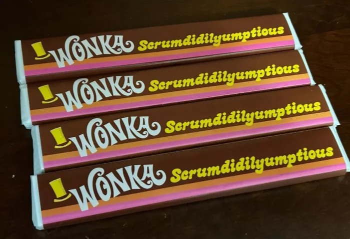 Willy Wonka & Chocolate Factory Prop Replica Scrumdiddlyumptious Bar