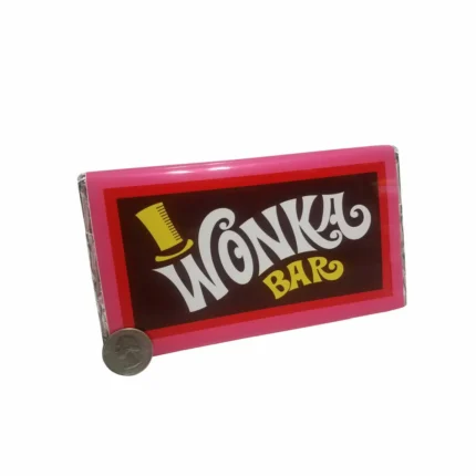 Willy Wonka Candy "Wonka Bar" Prop Replica | DISPLAY ONLY | Plus Golden Ticket